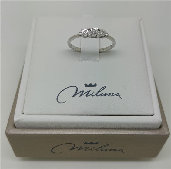 Anello Miluna Donna in Oro Diamante 0.12 Ct LID3900 - LID3900